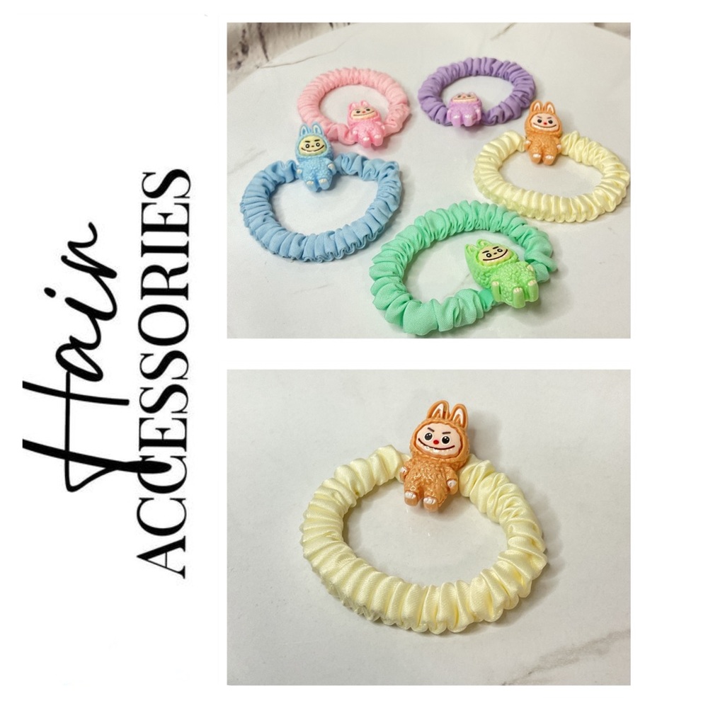 🎈3/$18 🎈- Kids Hair Scrunchies - Yellow